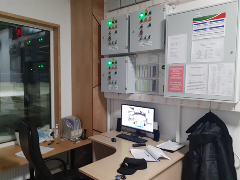 Рабочее место охранника.