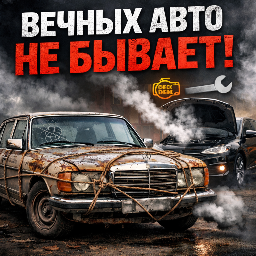 Раньше машины ходили по 500 тысяч без ремонта — эту фразу вы слышали сотни раз.Её повторяют таксисты, перекупы, «знатоки» с форумов и комментаторы Дзена.Но правда в том, что вечных автомобилей не существовало никогда. И вот почему.🔧 Иллюзия надёжности прошлогоДа, старые машины действительно ломались реже.Но не потому что были «гениально собраны».Причины проще и жестче:Минимум электроникиАтмосферные моторы без турбинТолстый металл и примитивные конструкцииНизкая мощность = низкие нагрузкиАвто 90-х и начала 2000-х просто не были нагружены так, как современные.⚙️ Современные автомобили живут в других условияхСегодня машина должна:Разгоняться быстрееБыть тишеЭкономить топливоСоответствовать эконормамНаполняться электроникой и ассистентамиРезультат?ТурбомоторыТонкие кольцаЛёгкие блокиРоботы и вариаторыСложные системы впрыскаЭто не заговор производителей. Это плата за комфорт и экологию.💣 Главная ложь: «раньше делали на совесть»Если бы это было правдой:Не существовало бы капитального ремонтаНе меняли бы моторы на 200–300 тыс.Не гнили бы кузоваНо в реальности:Старые авто постоянно ремонтировалиМасло меняли каждые 5–7 тыс.Подвеска жила меньше, чем сейчасРжавчина была нормойПросто об этом не принято вспоминать.📉 Почему сейчас машины «умирают» быстрееОсновные причины:1.❌ Увеличенные интервалы ТО2.❌ Экономия на обслуживании3.❌ Дешёвые расходники4.❌ Агрессивная эксплуатация5 ❌ Погоня за мощностьюСовременный мотор может пройти 300–400 тыс.Но при правильном обслуживании, а не «как-нибудь».🧠 Настоящая правда🚘 Машины не стали хуже📊 Они стали сложнее🧰 И требуют большей дисциплины владельцаРаньше автомобиль терпел ошибки.Сегодня — наказывает за них.🔥 ИтогЕсли вы ждёте от современной машины «вечности» — вы разочаруетесь.Если понимаете правила игры — будете ездить долго и без катастроф.Миф о вечных автомобилях — удобная сказка.Реальность — всегда сложнее.