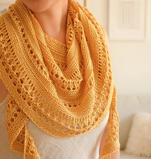 Шали, которые хочется рассматривать и вязать