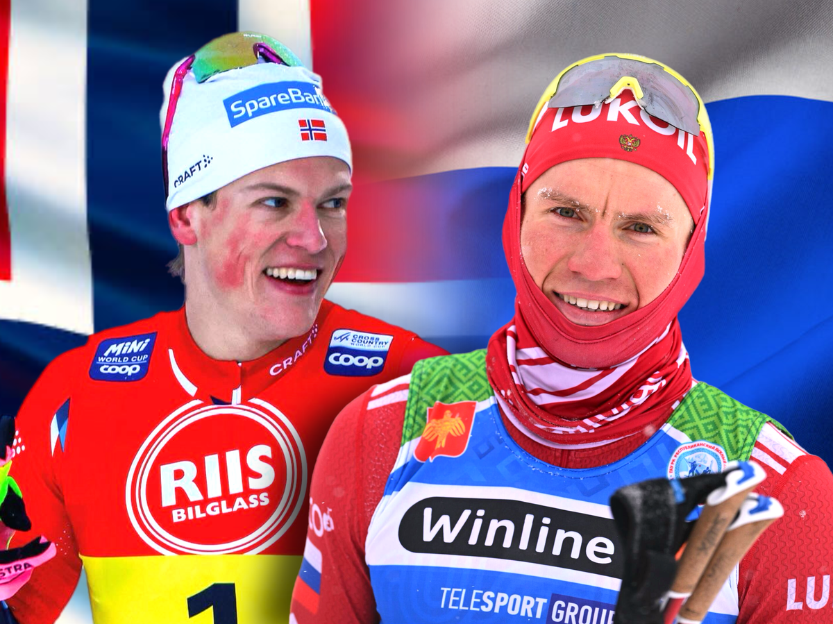    Йоханнес Клебо и Александр Большунов | © Иллюстрация РИА Новости . РИА Новости / Павел Бедняков, социальные сети Йоханнеса Клебо