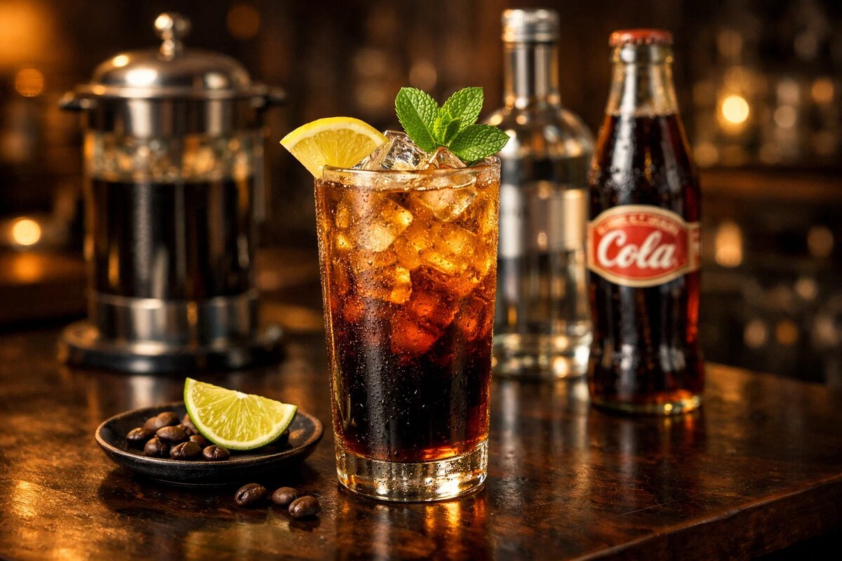 Кофе, кола, водка