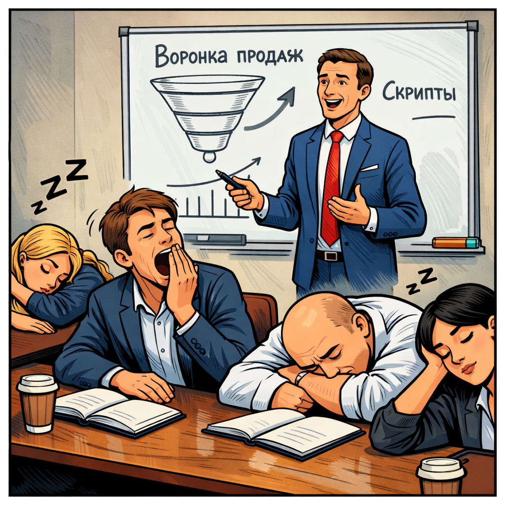 Обучение в отделе продаж без системы