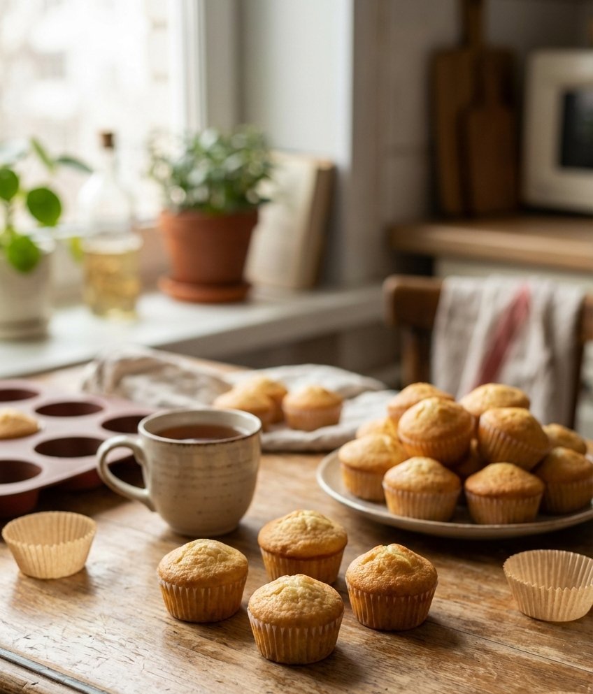 Мини кексики на сметане