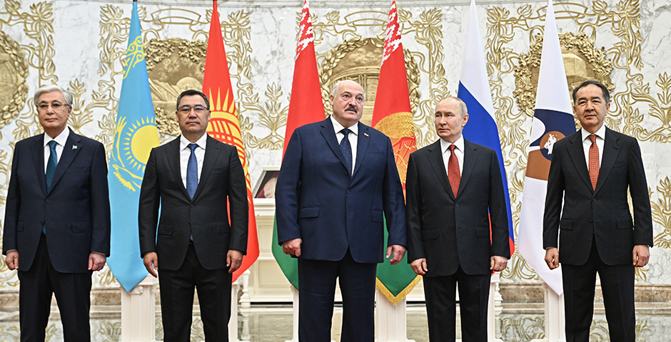 Заседание Высшего Евразийского экономического совета в Минске, 27.06.2025 г. Фото: Сергей Бобылев/POOL/ТАСС