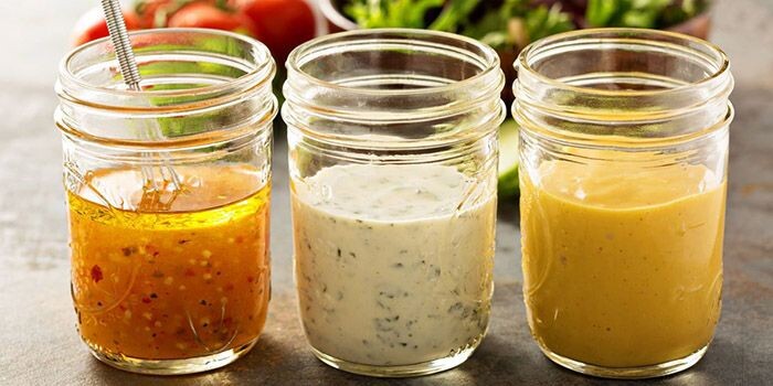 5 заправок для салатов без майонеза