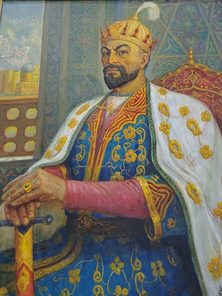 Тамерлан. Фото автора, сделанное в Государственном музее истории Тимуридов, Ташкент