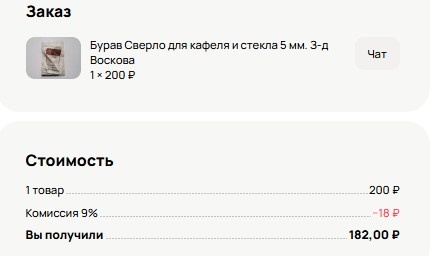 Скриншот из профиля автора