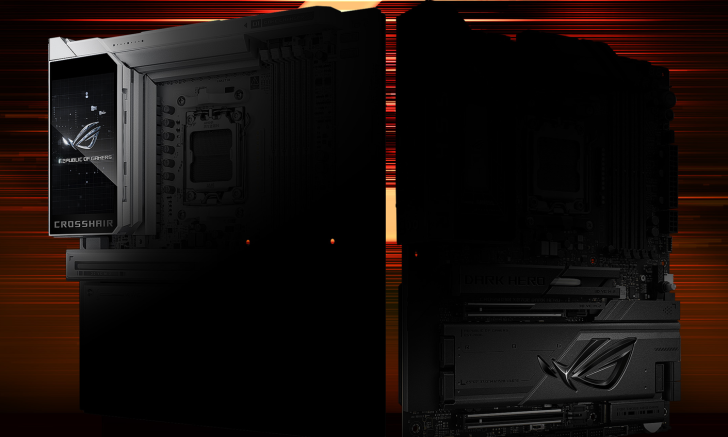 ASUS готовит две флагманские материнские платы для процессоров AMD Ryzen: ROG Crosshair X870E Glacial и Crosshair X870E DARK NEO.