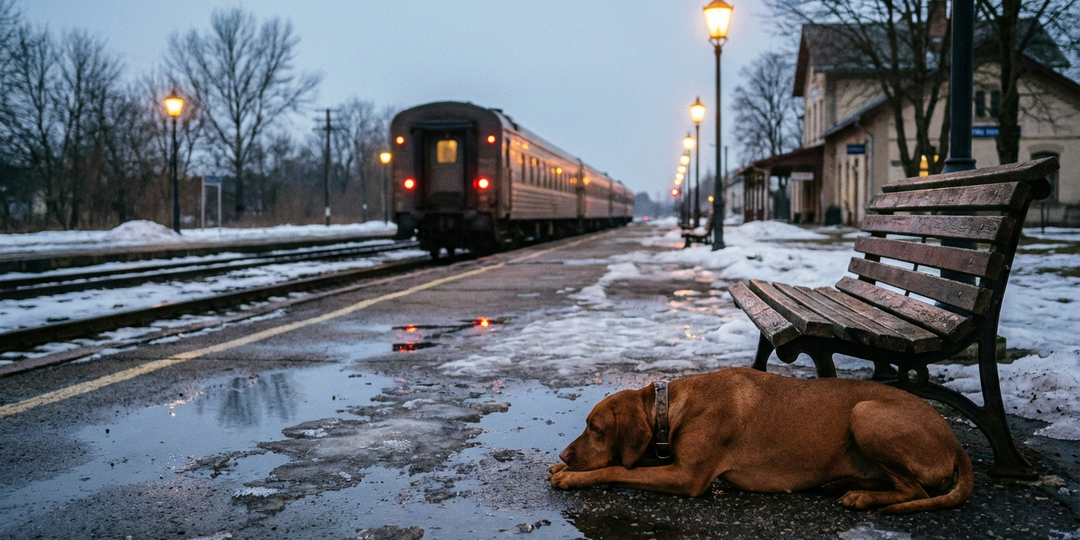 Собака на станции