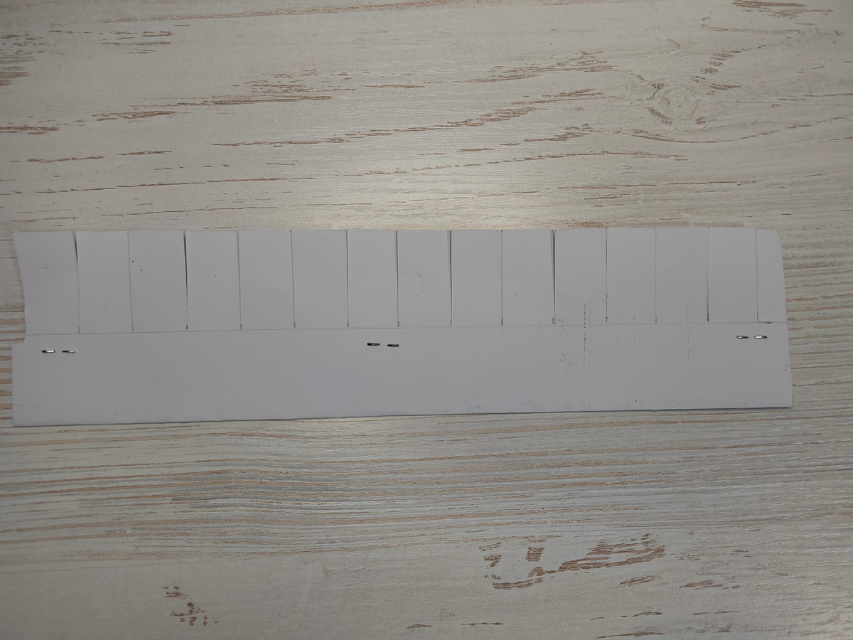 Шаблон с шагом 2 см