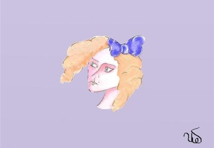 не поверите: это мой портрет. На КЛФ. Автор - один довольно известный... нет, не знаменитый... и нет, не художник, а фантаст.