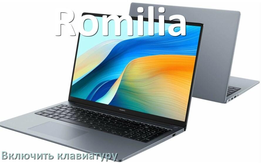 
Как включить клавиатуру ноутбука Romilia на Windows 11 и 10