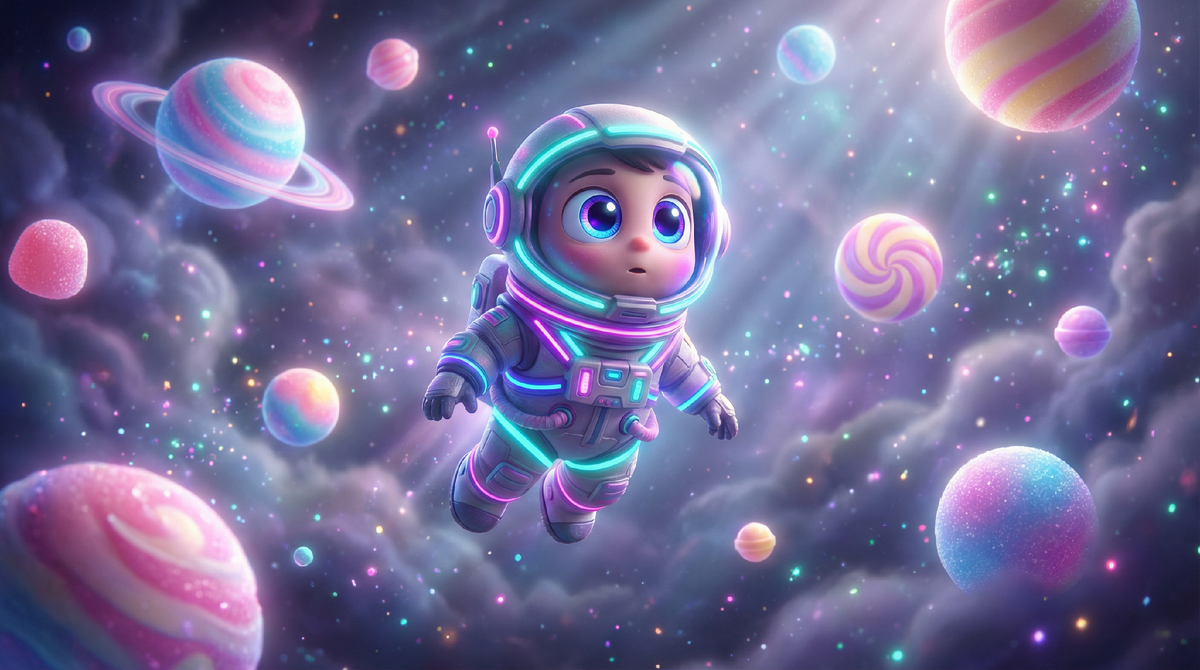 Стилистика «Космического Марио» (Sci-Fi Animation)