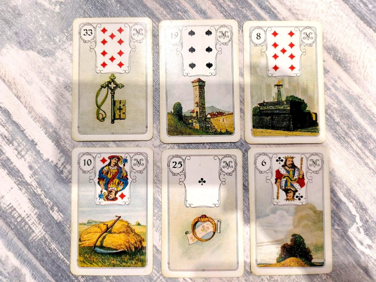 Выпавшие карты.