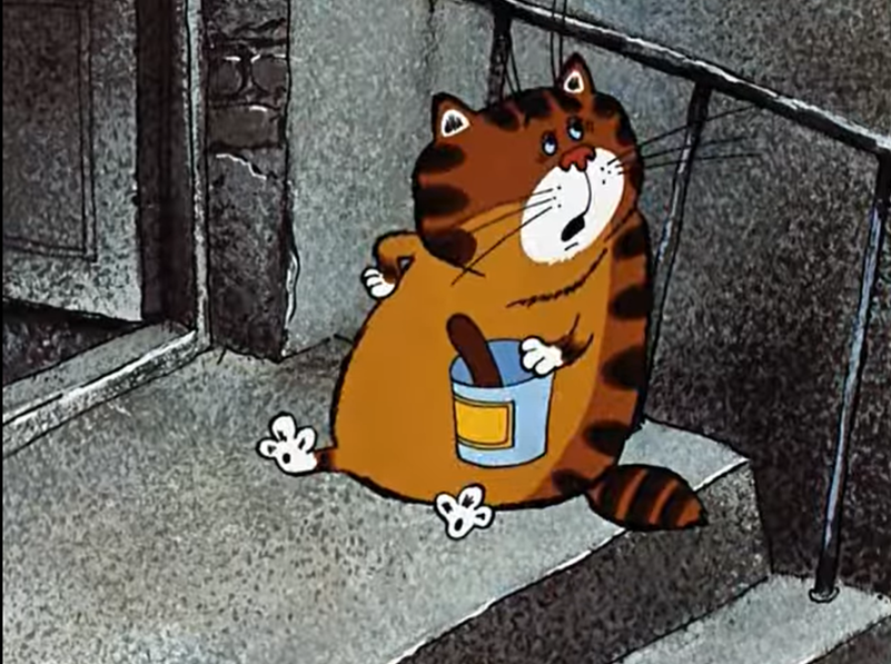    Кадр из мультфильма "Возвращение блудного попугая". 1984 год. Реж. Валентин Караваев. Студия "Союзмультфильм"