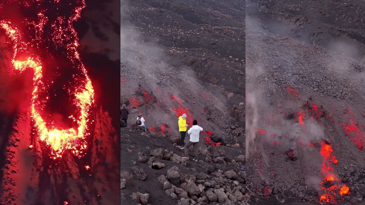 Лава ярчила ночью, а днём — принимала восхищённых посетителей