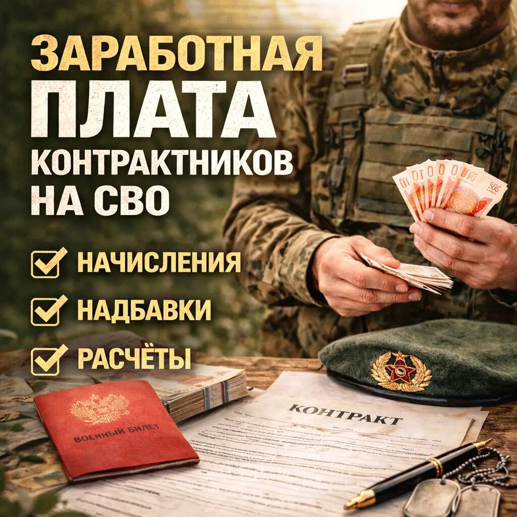 Заработная плата контрактников на СВО: выплаты, надбавки и расчёты