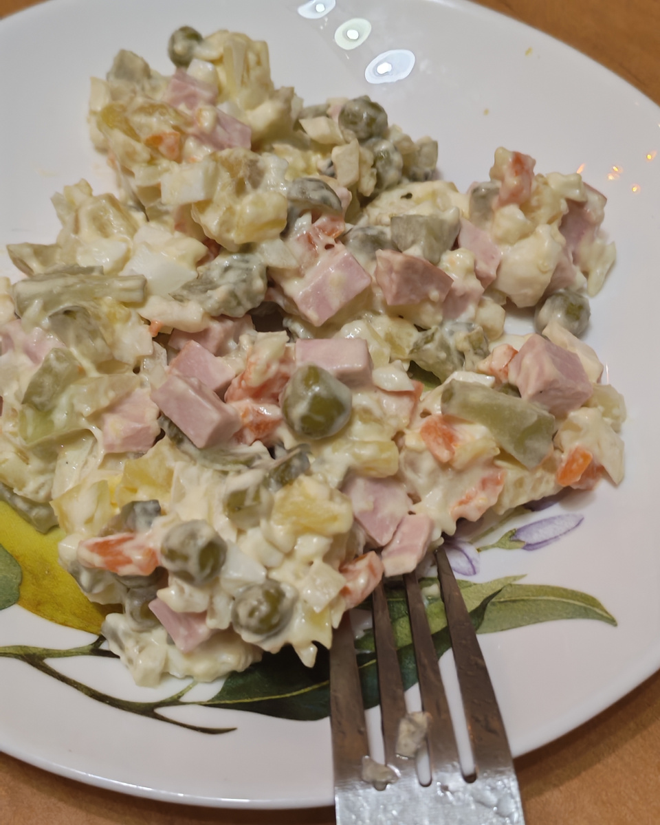 Салат на завтрак 1 января