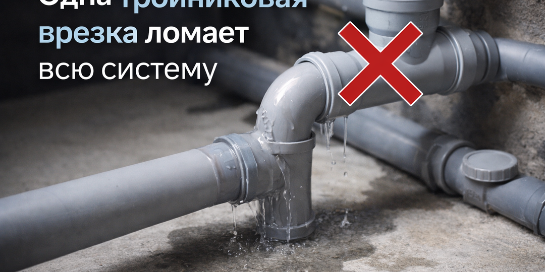 Как одна неправильно поставленная тройниковая врезка ломает всю систему
