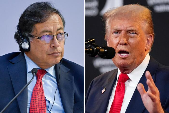 Густаво Петро, Дональд Трамп. Обложка © ТАСС / GIAN EHRENZELLER / ЕРА, © Gettyimages / Andrew Harnik