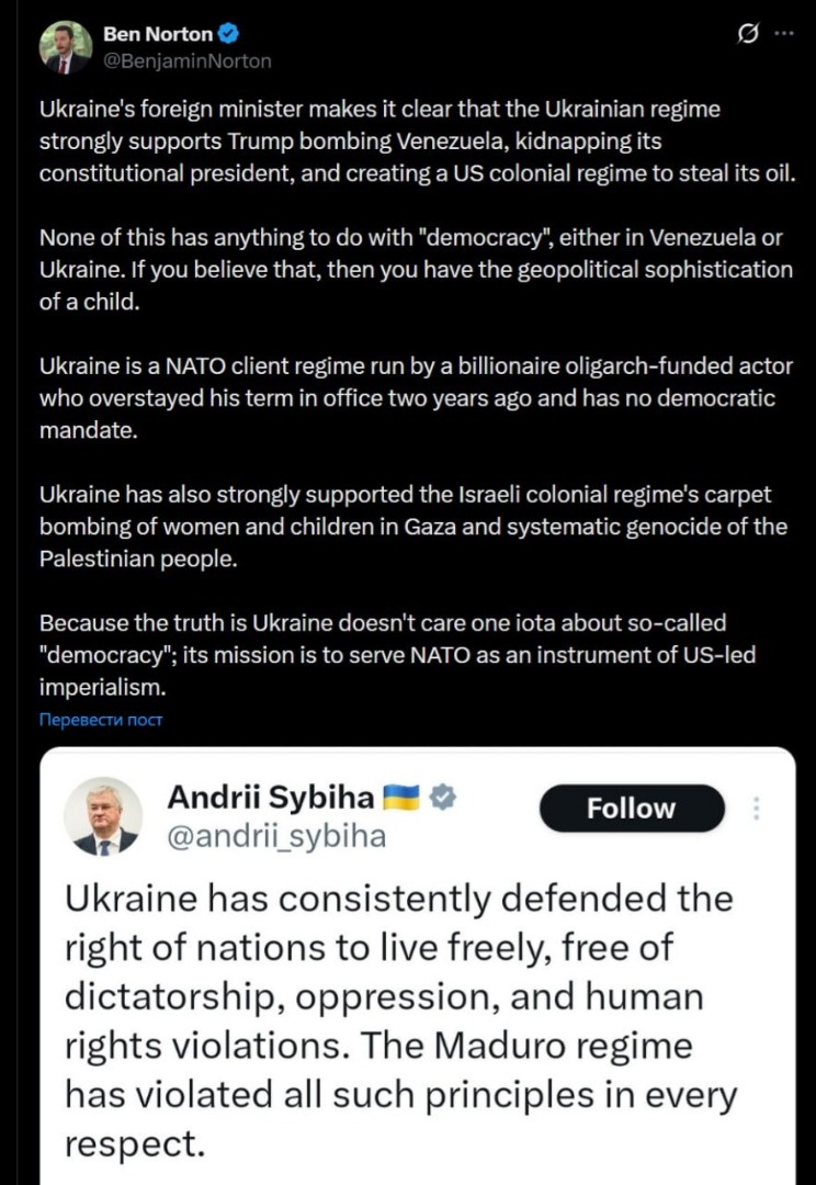    Бен Нортон: Украина — это марионеточный режим НАТО, управляемый миллиардером-олигархом без демократического мандата