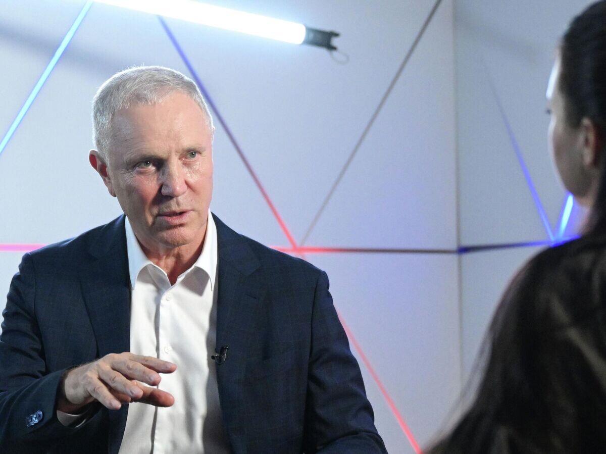    Губернатор Херсонской области Владимир Сальдо во время интервью агентству РИА Новости в Международном мультимедийном пресс-центре "Россия сегодня" в Москве | © РИА Новости / Пелагия Тихонова