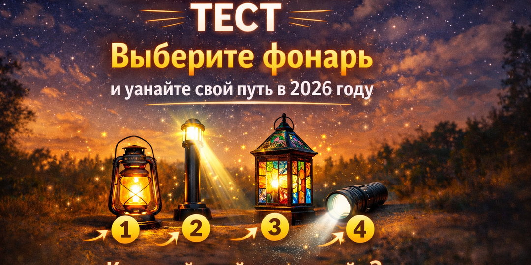 Психологический тест: выберите фонарь и узнайте, какой путь откроется вам в 2026 году