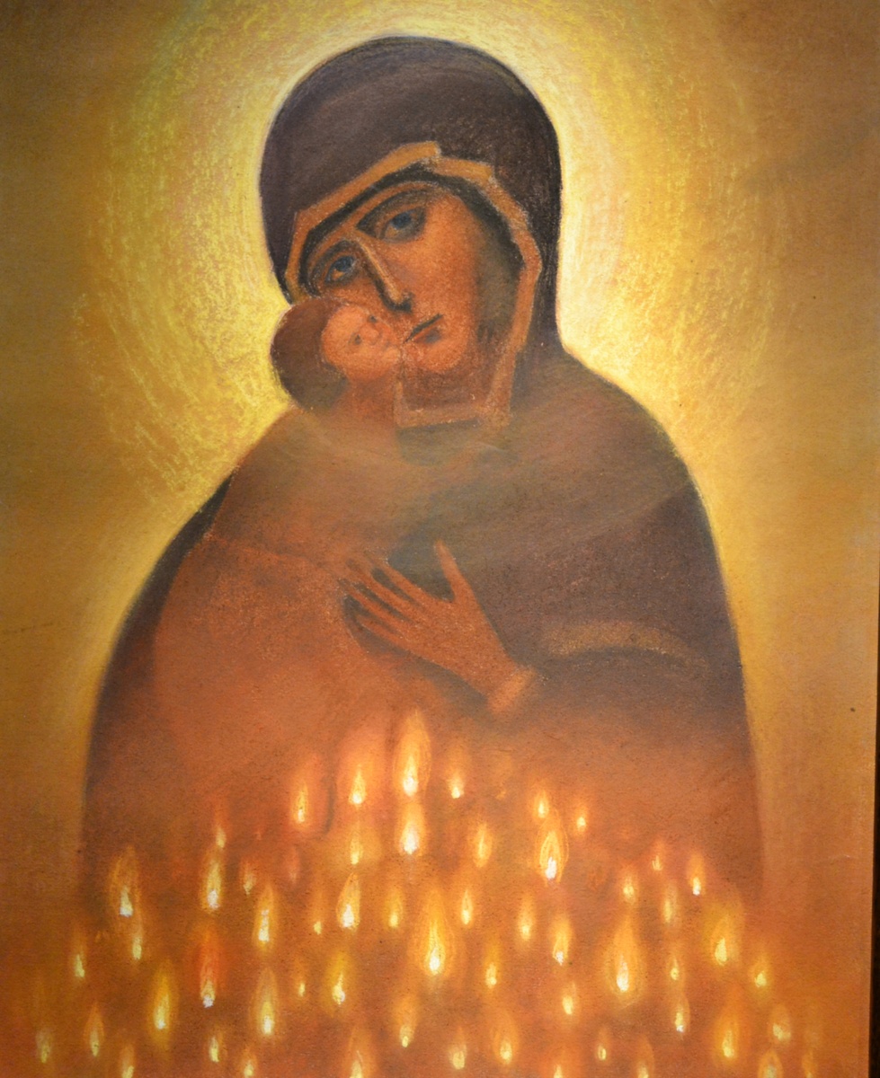 Б.А.Смирнов - Русецкий. "Матерь света", 1985г. Частная коллекция, Москва. Фото автора канала 