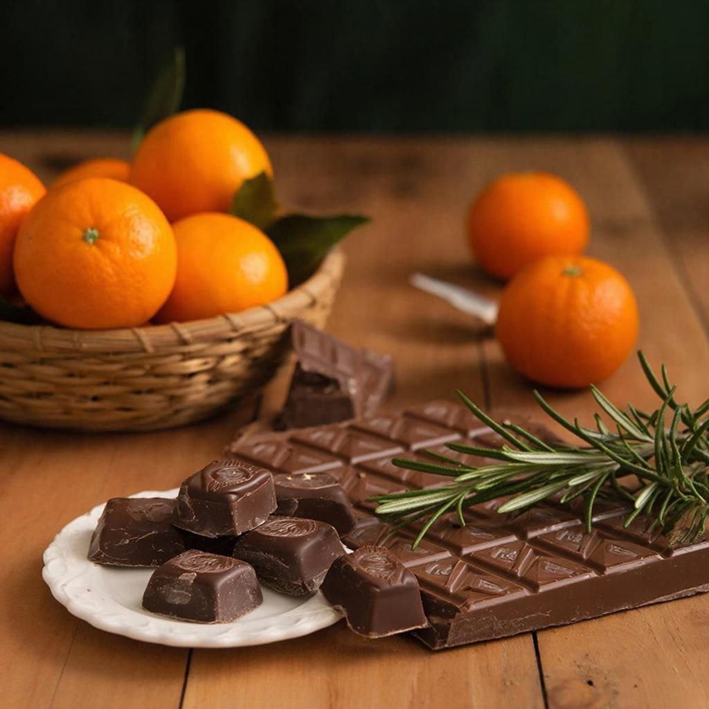 шоколадная плитка по оригинальному рецепту шоколада Дубайского с мандаринами на ваш праздничный стол
