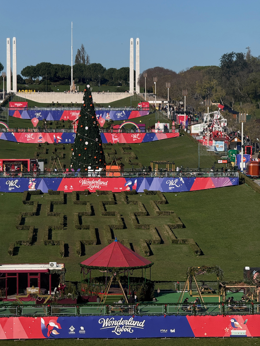Главная Рождественская ярмарка Лиссабона, в парке Эдуардо 