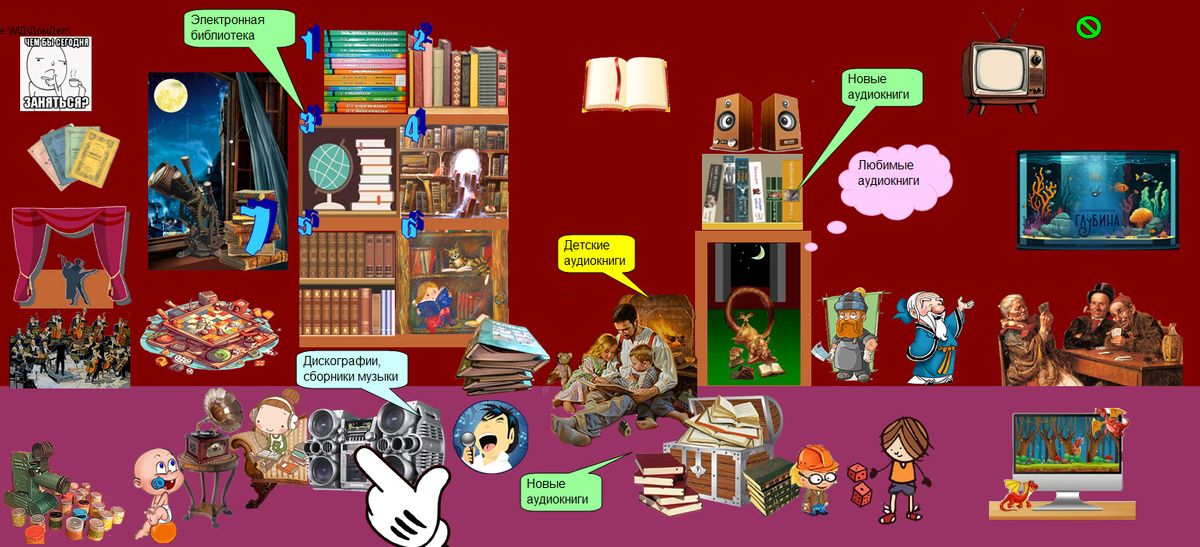 страница моего диспетчера под названием ТЕКА. жмем на музыкальный центр