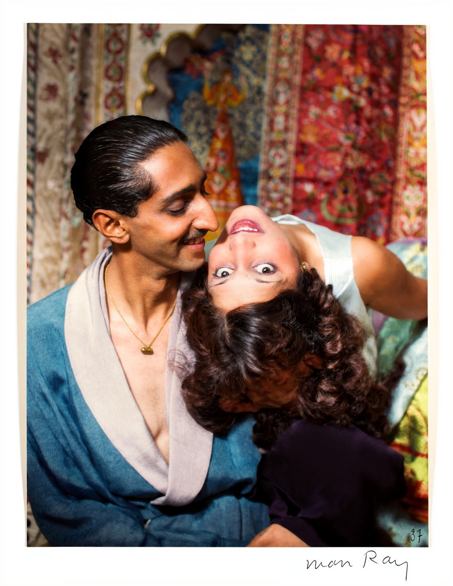 Махараджа Яшвант Рао Холкар II с первой женой Саньогитой, 1927 год