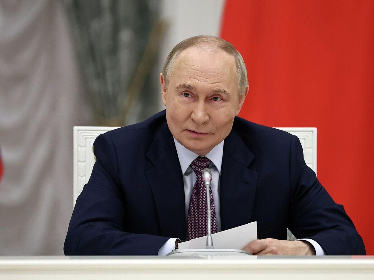    Президент РФ Владимир Путин на заседании Совета при президенте РФ по реализации государственной демографической и семейной политики | © РИА Новости / POOL