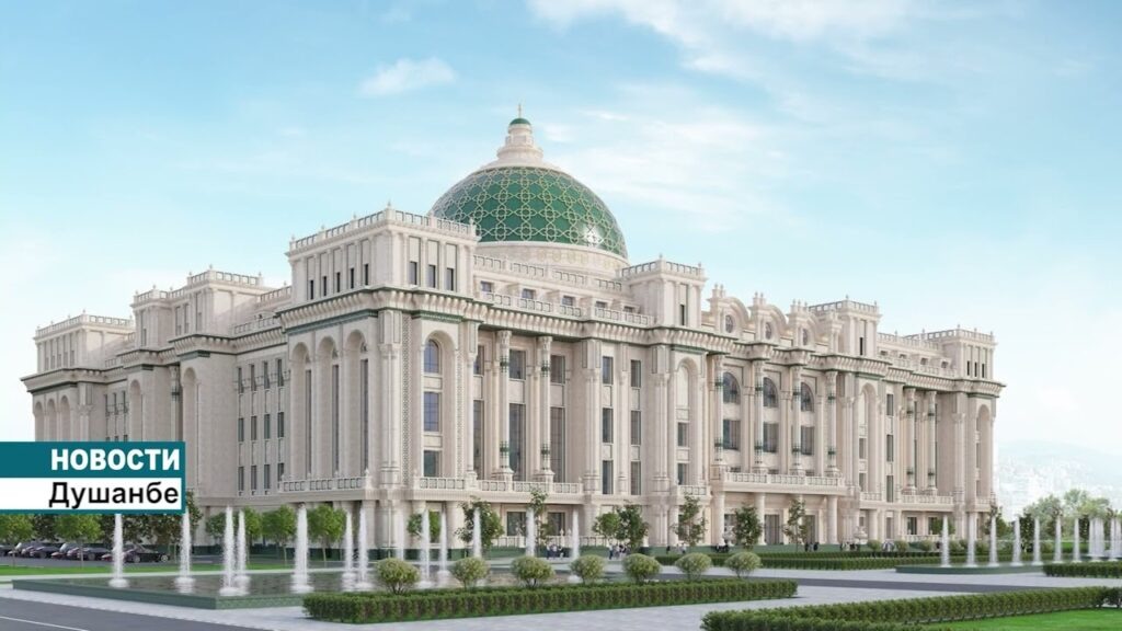 ФОТО: Ход строительных работ Национального театра Таджикистана. — YouTube