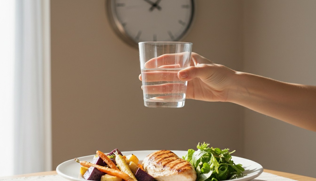 Пить во время еды — одна из самых частых ошибок. Попробуйте пить воду за 20–30 минут до приёма пищи — и почувствуете разницу уже завтра.