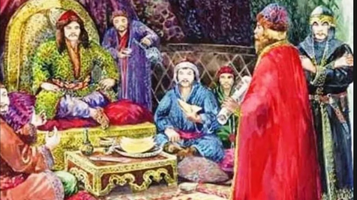 Русский князь перед ханом Узбеком