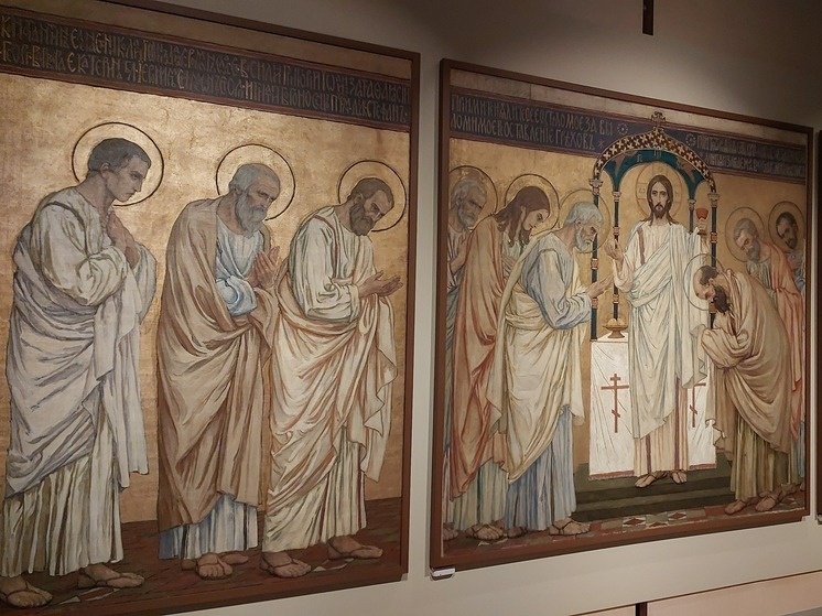     «Евхаристия» для мозаики собора в Варшаве / Светлана Хохрякова