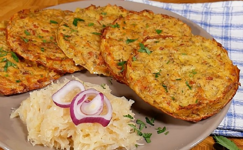 Готовим особые запеченные драники с беконом для уютного ужина