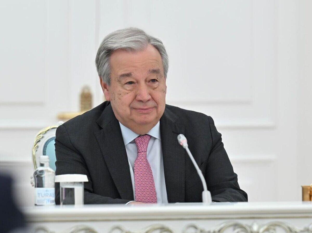    Генеральный секретарь ООН Антониу Гутерриш в Астане | © Фото : Aqorda/Telegram