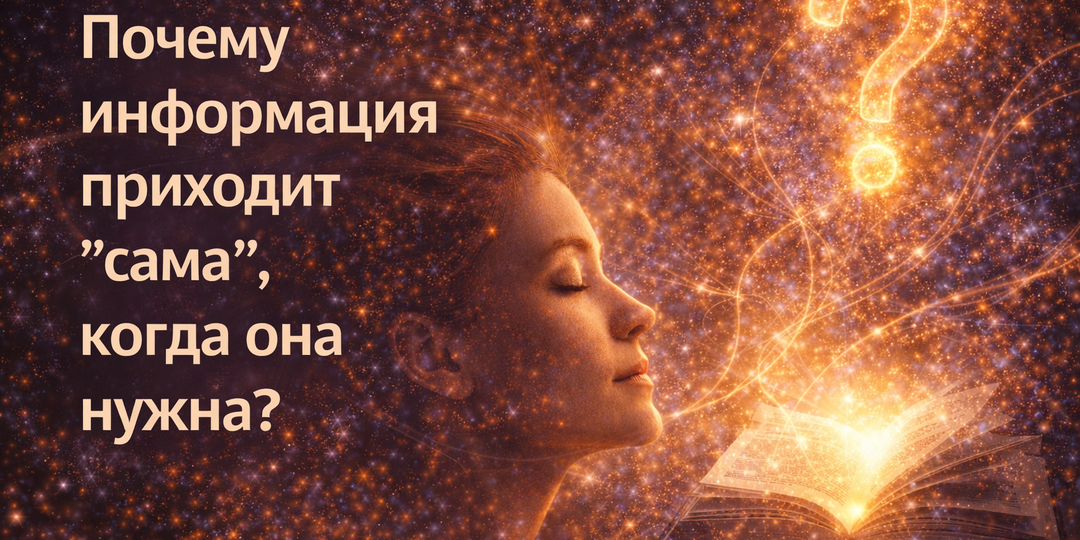 Почему информация приходит “сама”, когда она нужна?