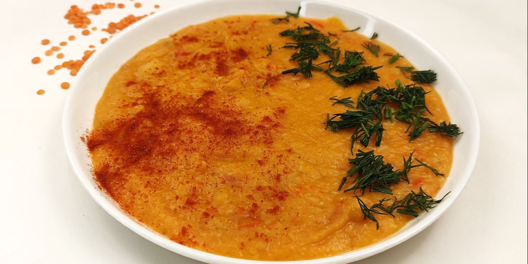 Крем-суп из чечевицы для правильного питания за 15 минут!