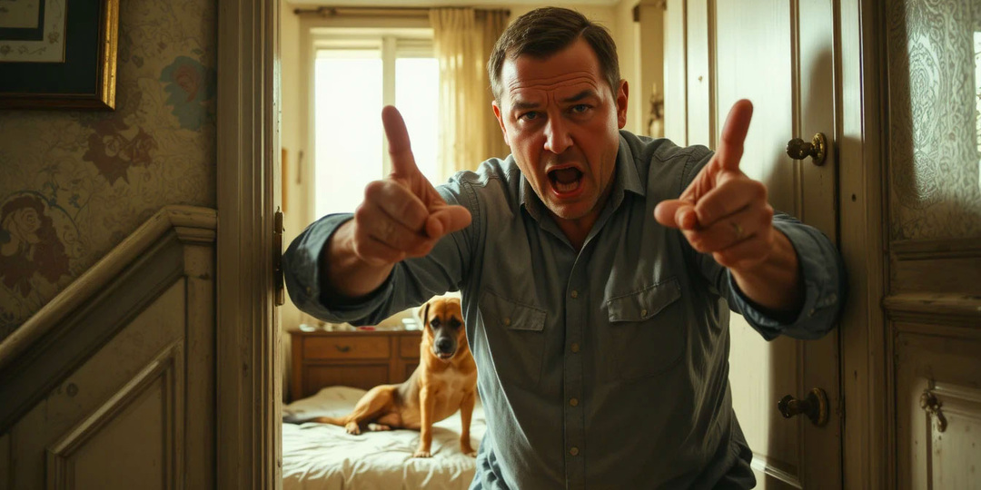 "Ты украл мою собаку!" - кричал сосед в лицо - "Нет, я спас её от тебя"