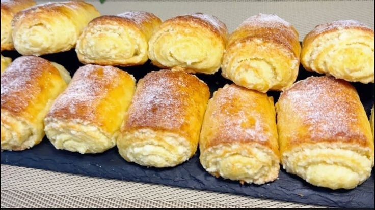 Воздушные творожные булочки с насинкой