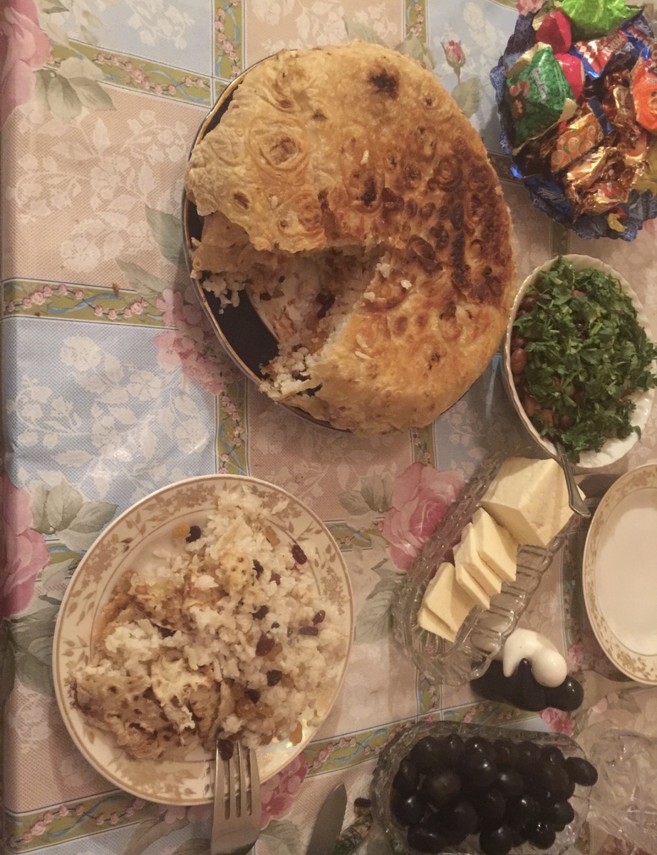 Сладкий рисовый плов на Рождество