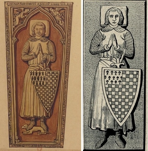 Надгробие Пьера де Дрё, эскиз