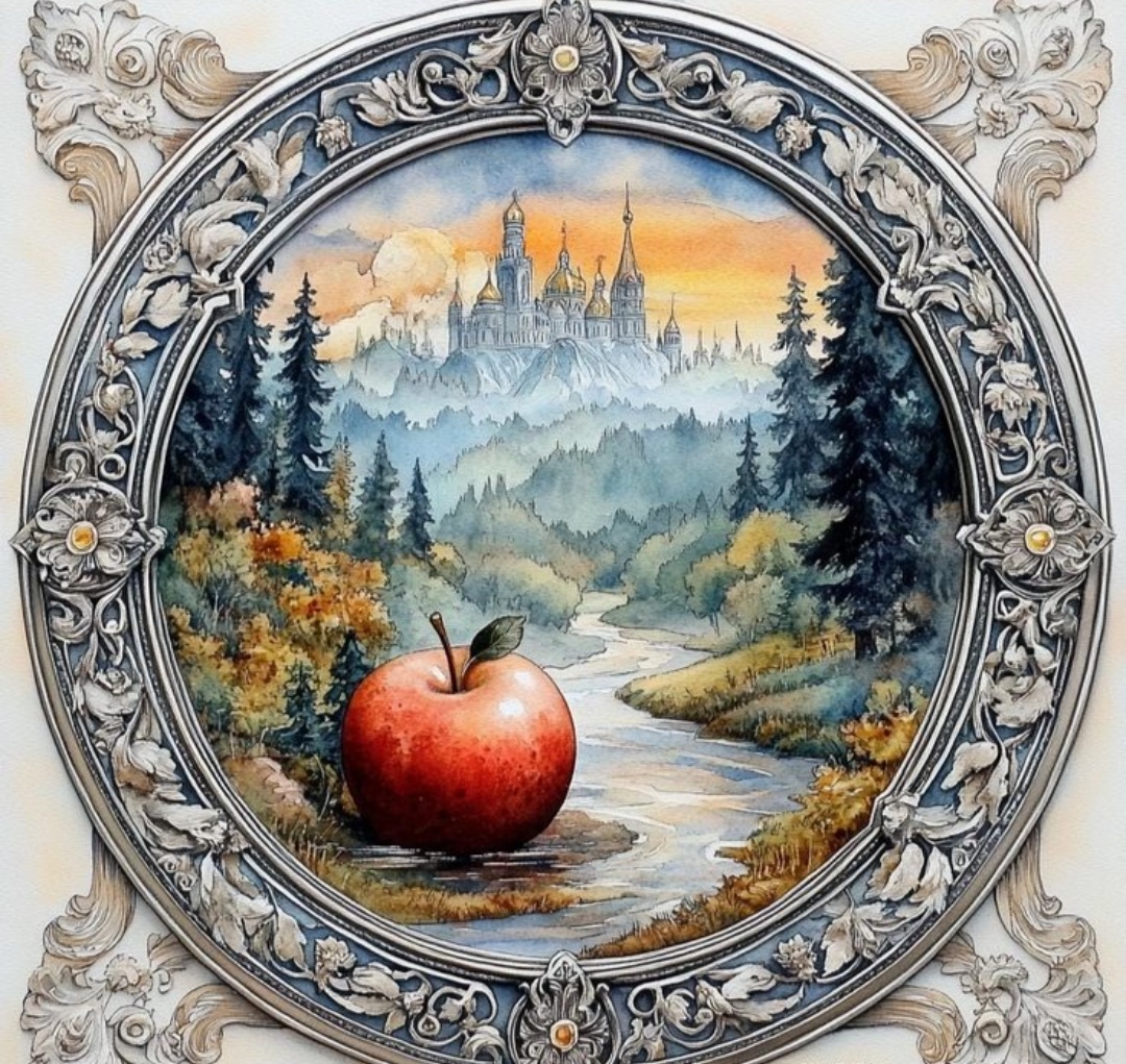 Серебряное блюдечко и наливное яблочко