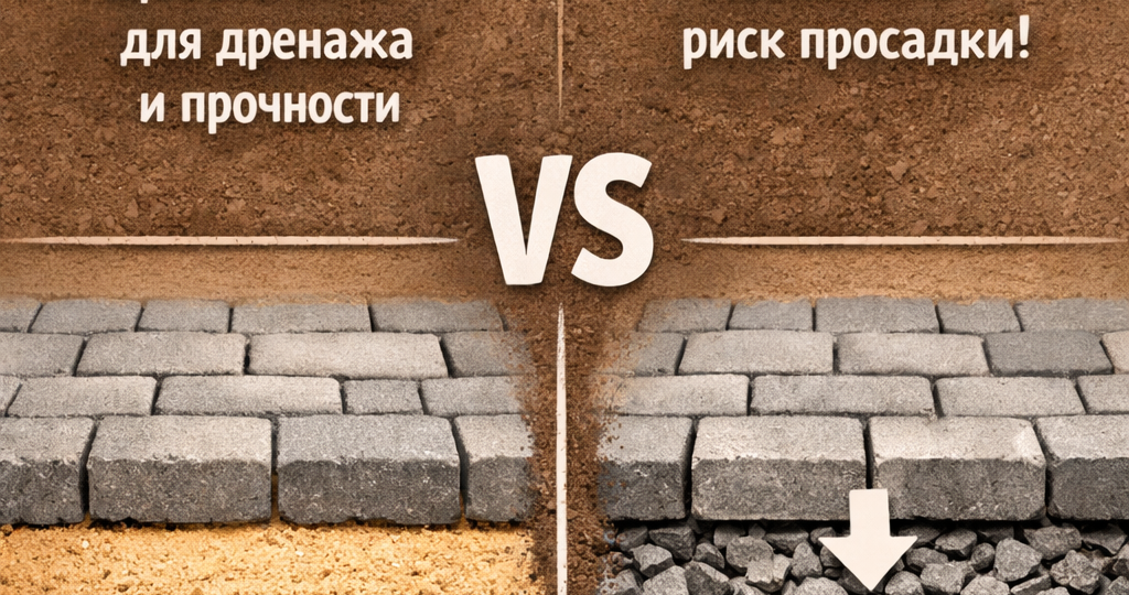 🪨 Песок или щебень: что должно быть первым слоем и почему