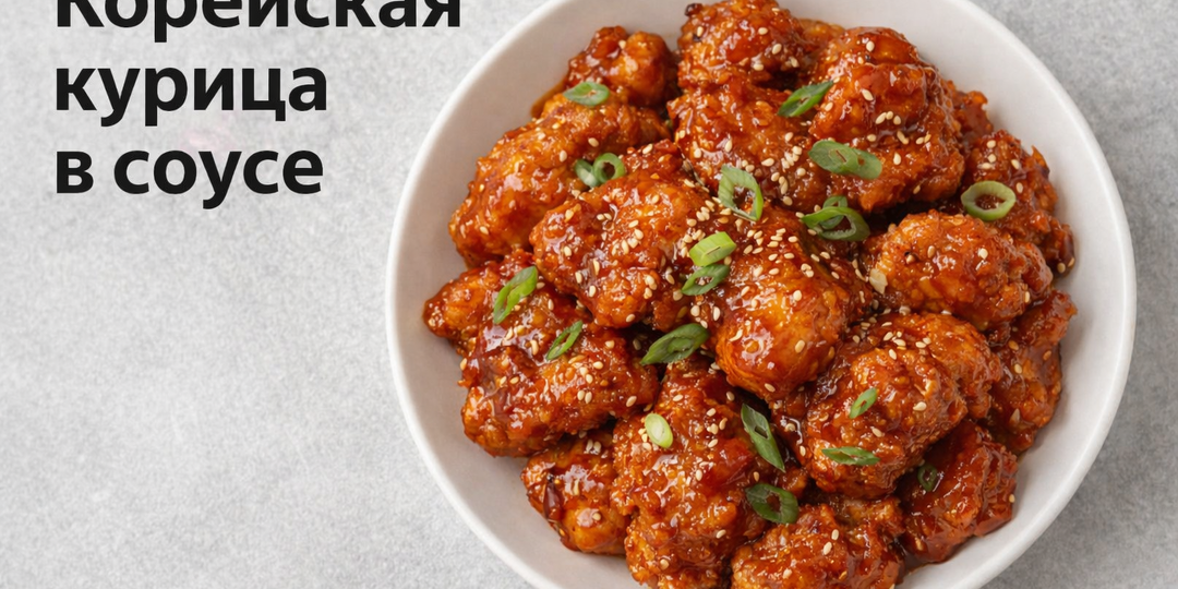 🍗 Корейская курица в соусе — хрустящая и сочная
