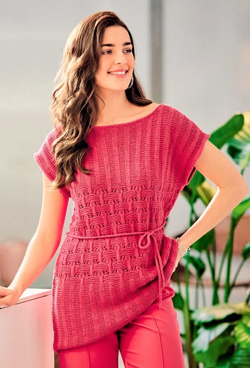 туника спицами