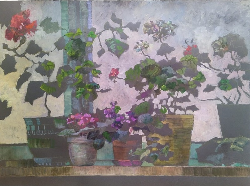 Прокопьева А.В., Пробуждение, 2024, тонированный картон, гуашь, 50х64